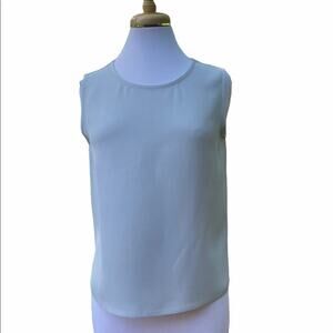 Eileen Fisher Light Gray 100% Silk Tank Cami